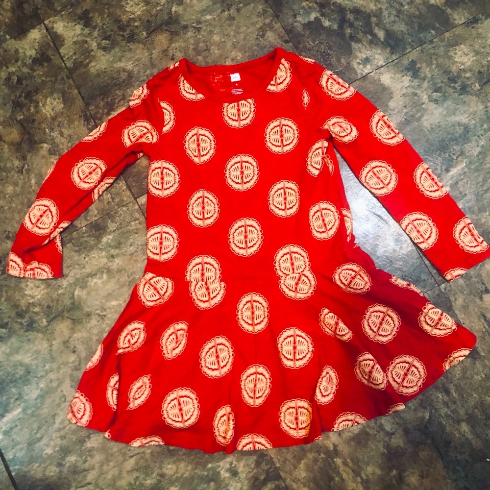 Girls size 4 Tea dress with butterflies
